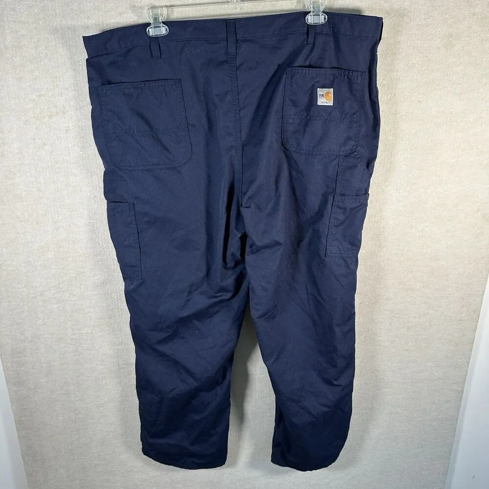 Carhartt FR Pants Navy Flame Resistant Workwear NFPA 2112 CAT 2 Men’s 44x30